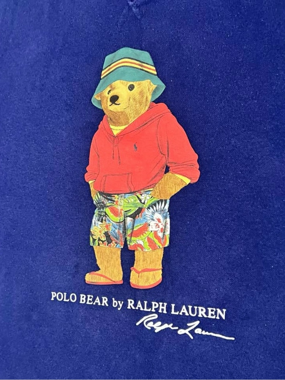 Polo by Ralph Lauren Navy Crewneck with Polo Bear Graphic